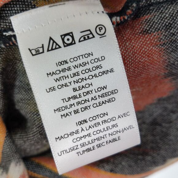 Staring at Stars Urban Outfitters Pencil Skirt Ikat Print Pockets Cotton Size 4 - Picture 6 of 7